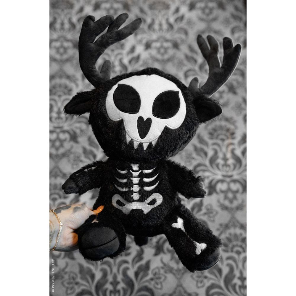 Vampire Freaks - Rainbow Skelekitty Plüschtier - Schwarz/Regenbogen